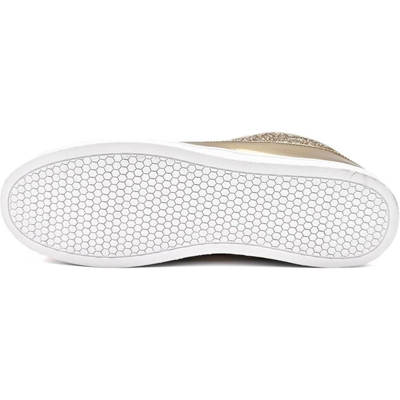 Igxx Men Gold High Top Bling Glitter Party Disco Retro Metallic Gold Sneakers - Picture 5 of 6